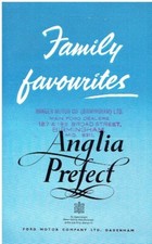 FORD ANGLIA E494A & PREFECT E493A ORIGINAL 1950's FACTORY SALES PAMPHLET