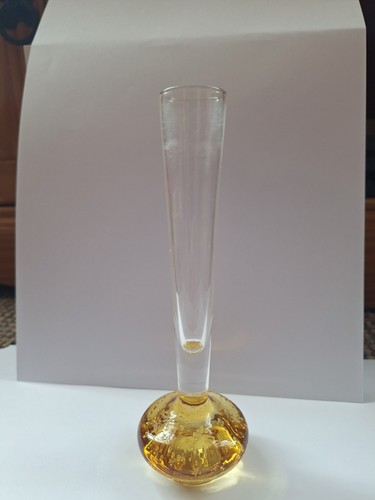 Vintage hand blown amber - vintage,