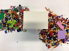 3.5kg Mixed Lego Including Wheels, People & Bygglek Box.