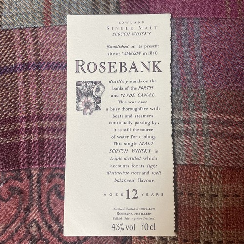 Rosebank year old scotch - 12,