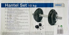 Westside Dumbbell Set Fitness Cast Iron Weights Chrome Star Locks 10kg 