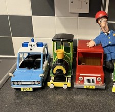 Postman Pat Vehicles Pats Van PC Selbys Police Car Ajay Bains Train Bundle