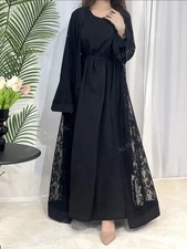 2 Pcs/Set Women Abaya Lace