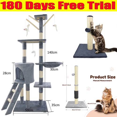 Cat tree scratching post - tree,