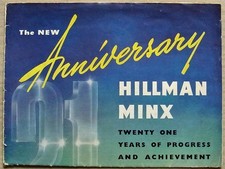 HILLMAN MINX Sales Brochure 1953 #162/1/53/50/H SALOON Californian CVT COUPE+