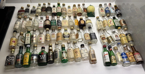 Vintage empty miniature - x,