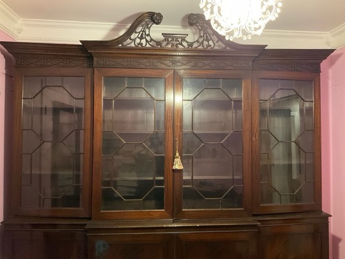 Antique mohogany break - break, front