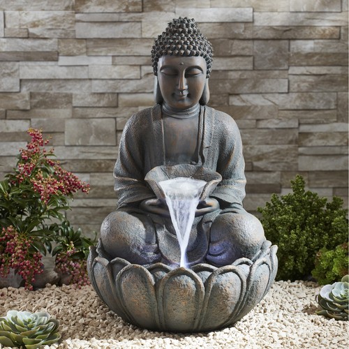 Serenity buddha garden - buddha,