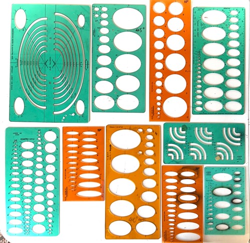 Ellipse drawing templates