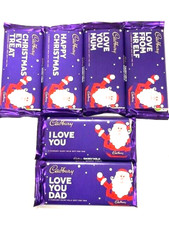 1 X CADBURYS DAIRY MILK CHOCOLATE 110G BAR +XMAS PAPER SLEEVE CHRISTMAS- TEACHER