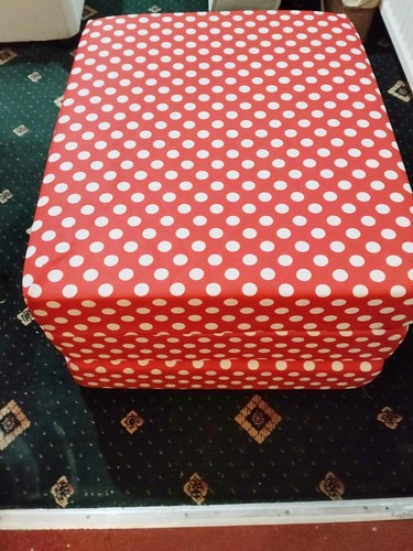 Red and white polka - and, dot