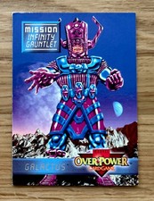 1995 Fleer Overpower Card #4/7 GALACTUS!  INFINITY GAUNTLET!!