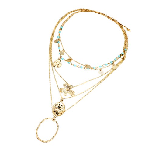 Ladies necklace layered - ladies,
