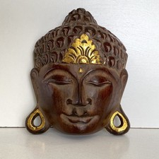 Buddha mask wall plaque hand - wall,