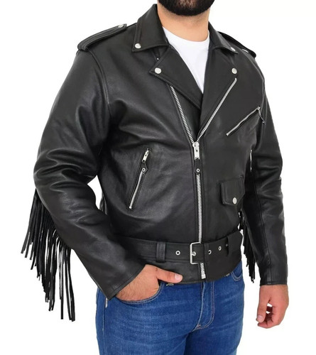 Jacket leather fringes - jacket,