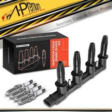 A-Premium 1x Ignition Coils & 4x Spark Plugs for Opel Vauxhall Zafira B 71739725