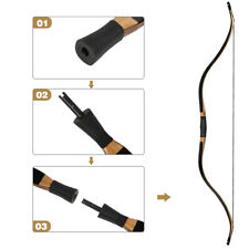 Archery 52" Traditional Take Down Recurve Bow 25-50lbs Longbow for Youth/Adult