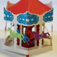 3D POP UP Carousel Card HIGH
