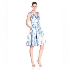 Eliza J Floral Jacquard Fit &