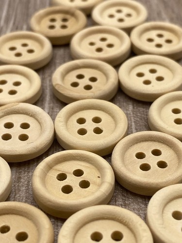 15mm natural wooden round - 15mm,