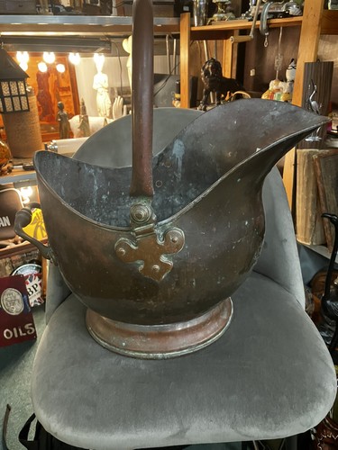 Antique metal coal - metal, bucket