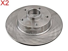 FEBI x2 pcs brake disc rear
