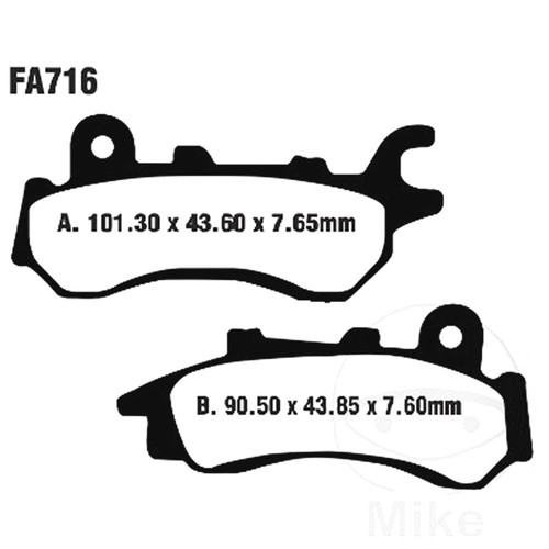 Ebc brake pads standard fa716 - ebc,