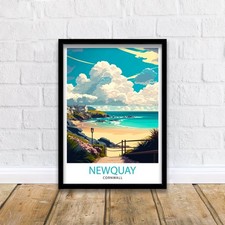 Newquay Cornwall Travel Poster