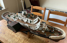 FORCEFUL MODEL PADDLE TUG BOAT 1:48 SCALE RC WITH GEARED ELECTRIC MOTOR