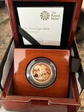 2018 Gold Proof Full Sovereign, With Original Box And Paperwork. Perfect Conditi