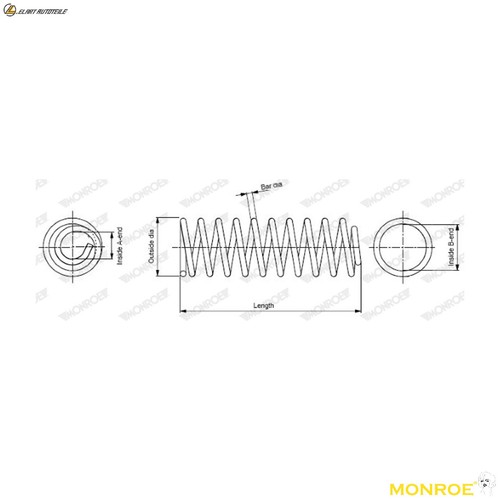 Suspension spring sp2215 for - suspension,