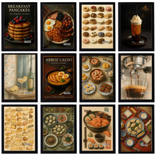 Vintage Food & Bars Poster -