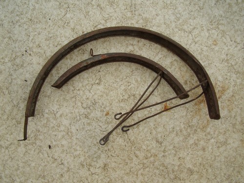 Vintage bicycle mudgaurds - bicycle,