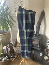 Men’s Tartan Trousers Trews Wedding Party Burns Geoffrey Tailor W 28”
