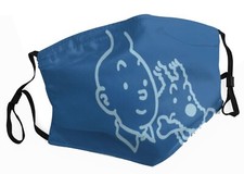 Tintin Snowy Face Mask Funny Gift Him Her Halloween Christmas TIN TIN