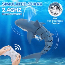 Electric Remote Control Shark Toy with Water Spray Function for kids