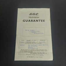G.E.C. BT 1252 Television