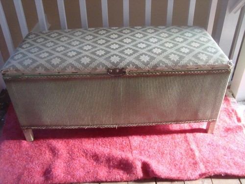 Vintage lloyd loom style green - vintage,