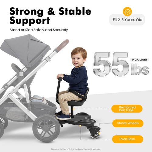 Buggy board with saddle - buggy,