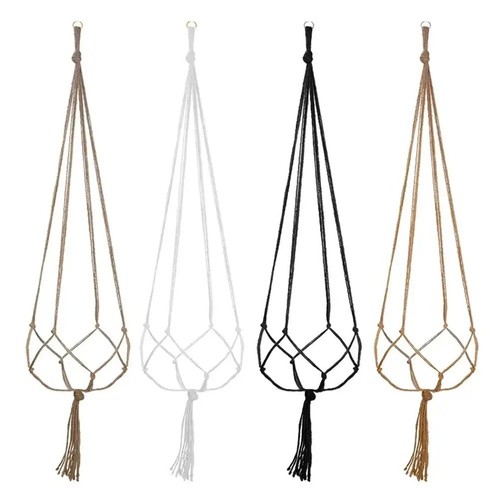 3pcs macrame hanging plant pot - hanging,