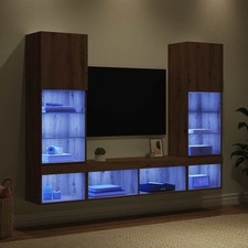 5 PC TV Wall Units with LED