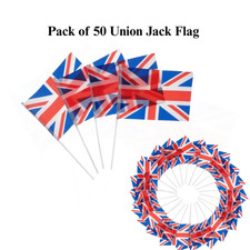 Pack of 50 Union Jack Hand