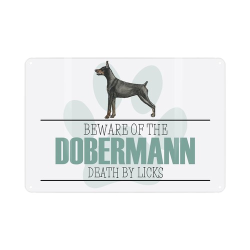 Dobermann novelty dog - novelty, sign