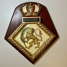 Vintage HMS Nelson Ship Crest