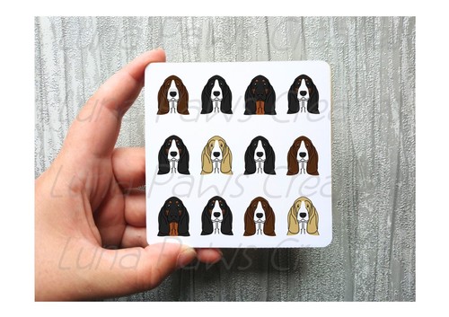Basset hound coaster novelty - basset,