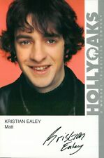 Kristian Ealey - Matt - Hollyoaks - Pre-Print Cast Card