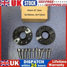 2x 15mm Black Hubcentric Wheel