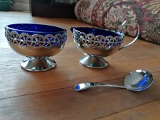 Silver plate milk jug and