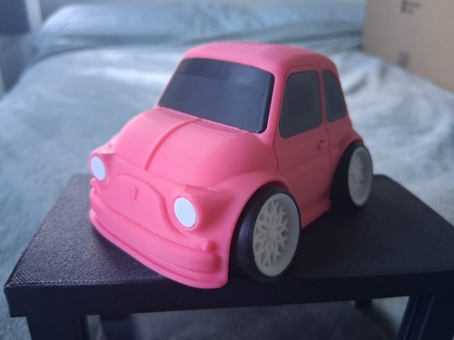 Printed tooned fiat - 3d,