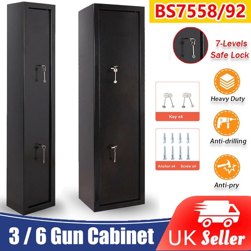Gun cabinet safe rifle - 6,